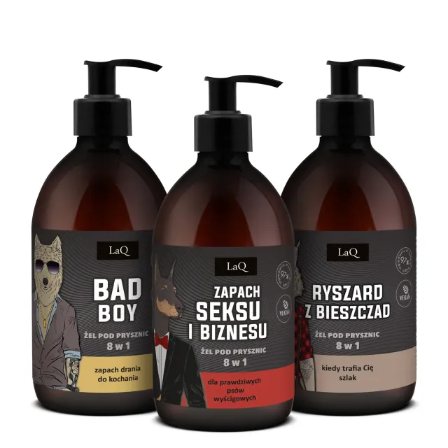 LaQ Ich Troje coffret 3 gels douche homme 3x500 ml