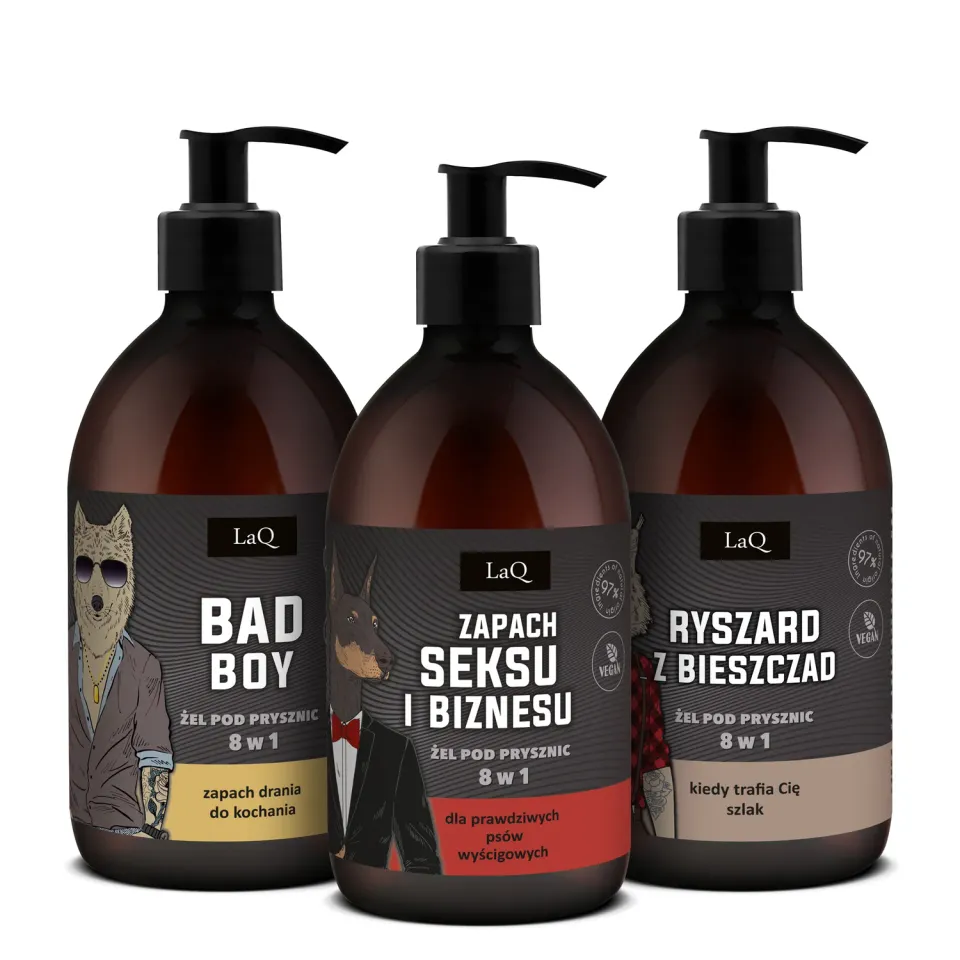 LaQ Ich Troje coffret 3 gels douche homme 3x500 ml