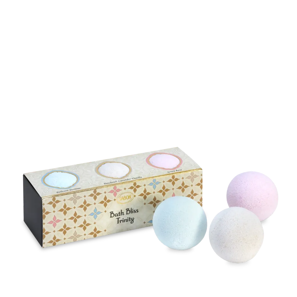 Sabon kit 3 boules de bain parfumées assorties