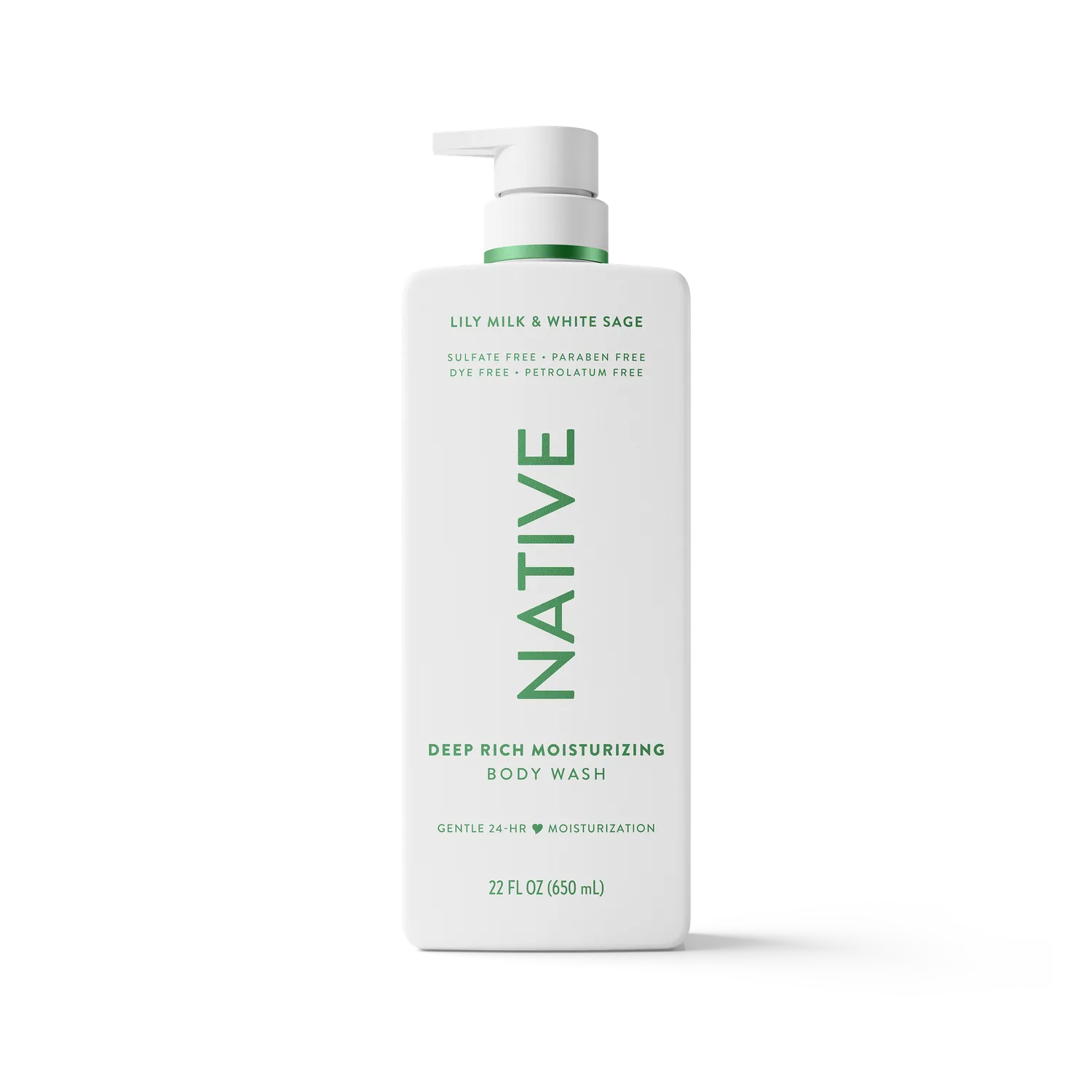 Native gel douche beurre cacao vanille 22oz hydratant