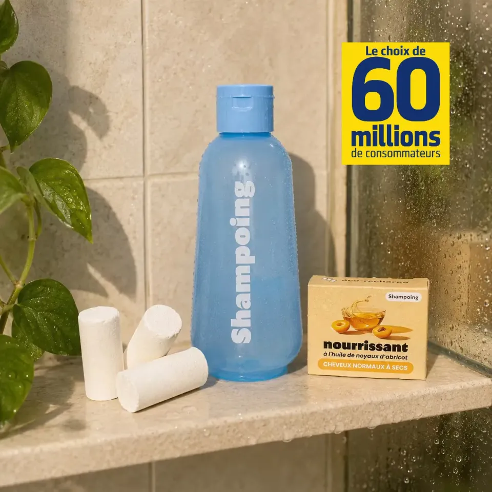 900.care Kit Essai Shampoing bâtonnet cheveux doux