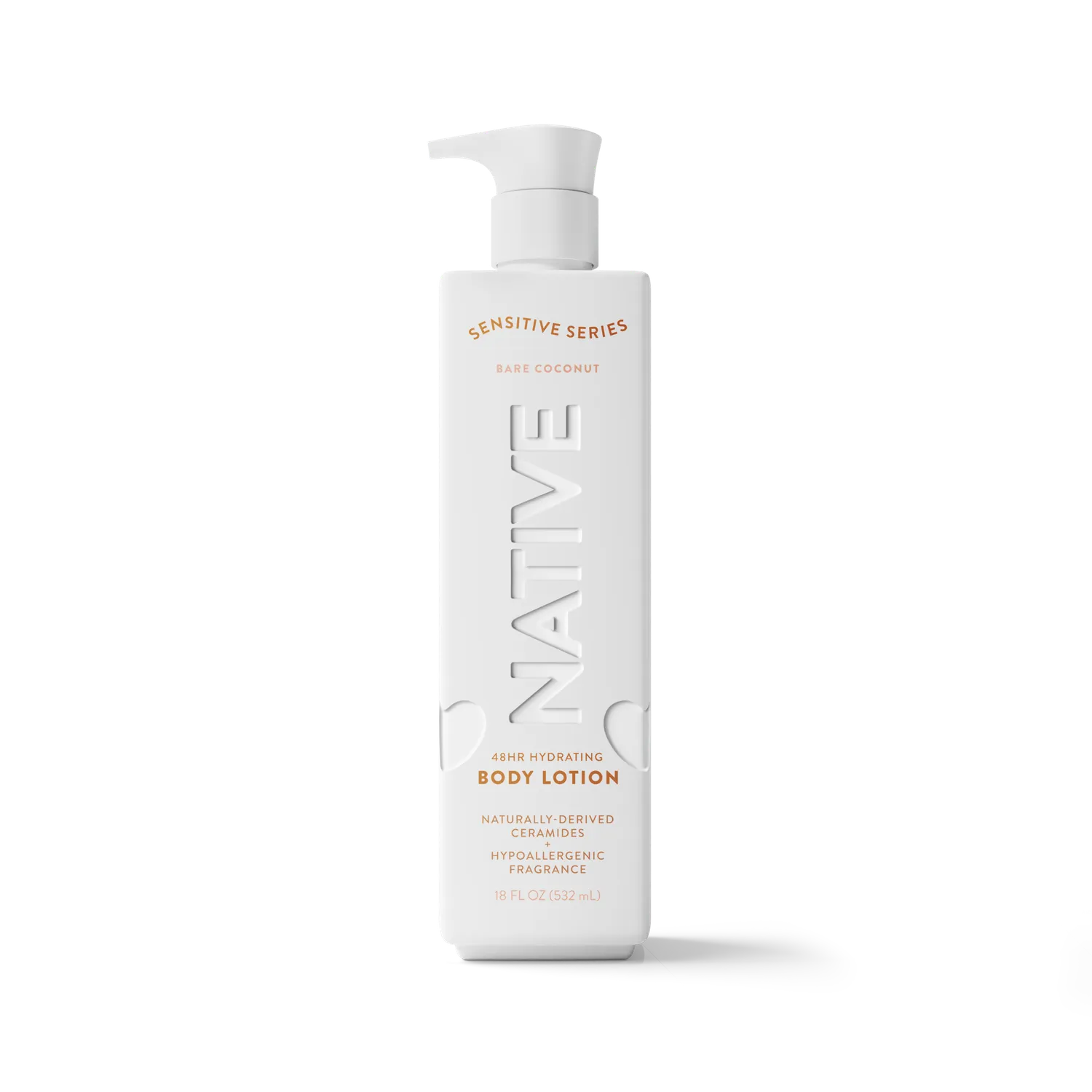 Native Sensitive Lait Corps Bare Coconut 18oz Hydratant