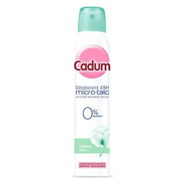 Cadum Micro Talc déodorant coton 200 ml femme 48h