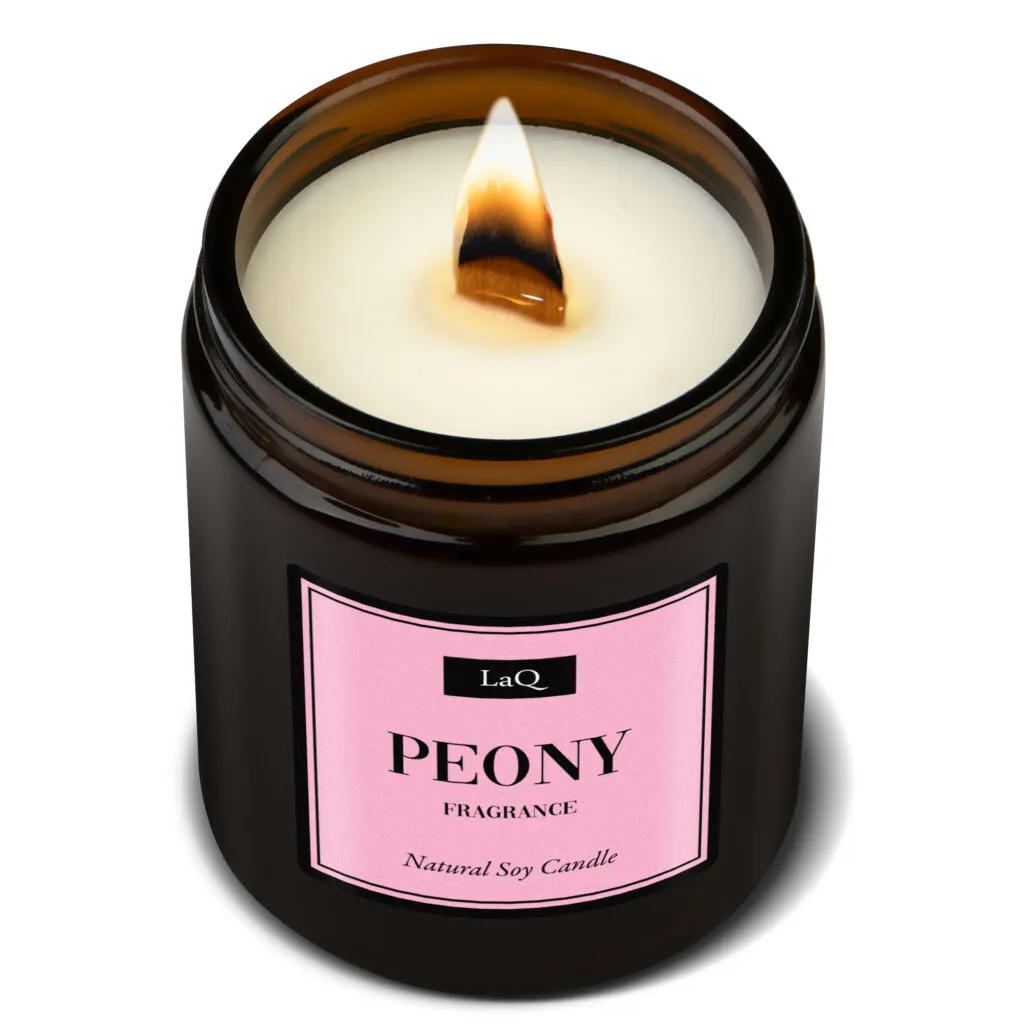 LaQ Peony bougie soja massage pivoine 180ml