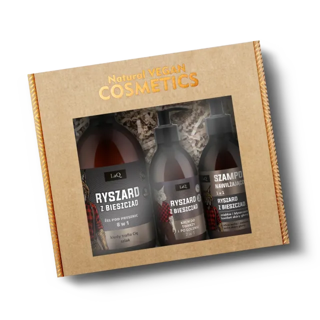 LaQ Ryszard coffret homme gel shampoing après-rasage