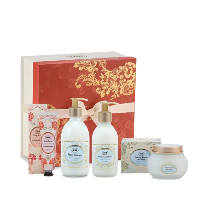Sabon Delicate Jasmine coffret cheveux 4 soins réparateurs
