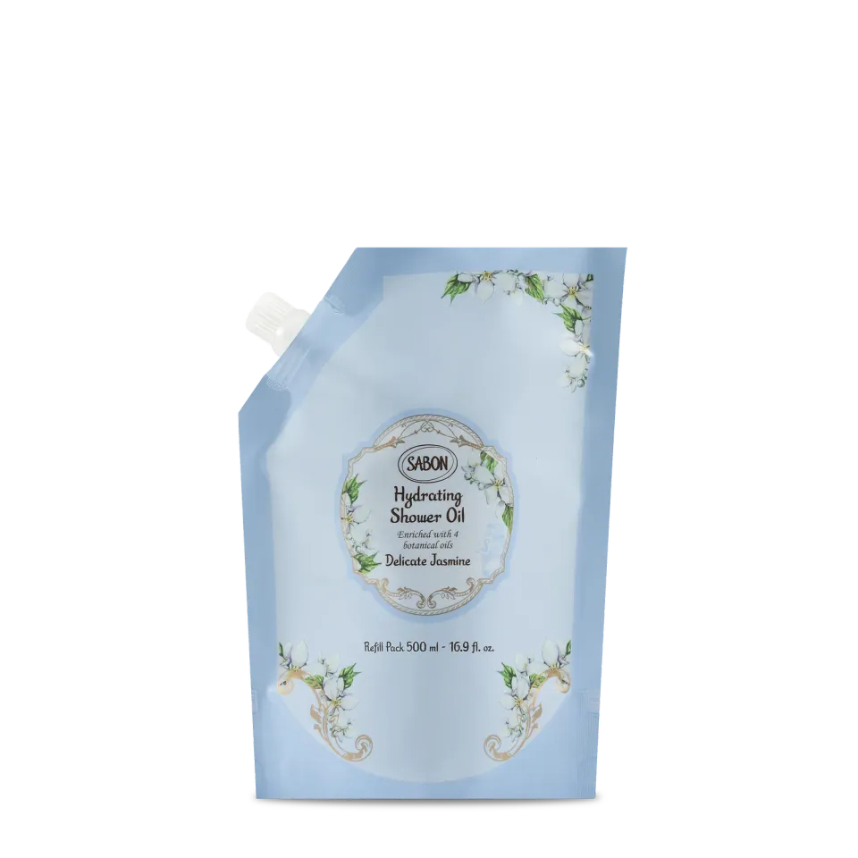 Sabon Delicate Jasmine huile de douche recharge 500 ml hydratante