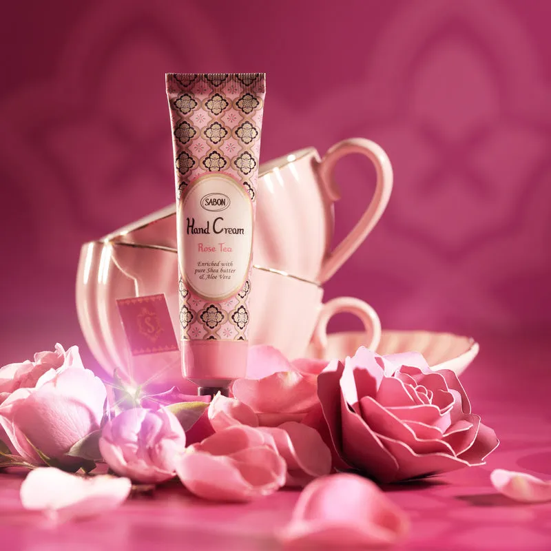 Sabon Rose Tea crème mains 30 ml karité