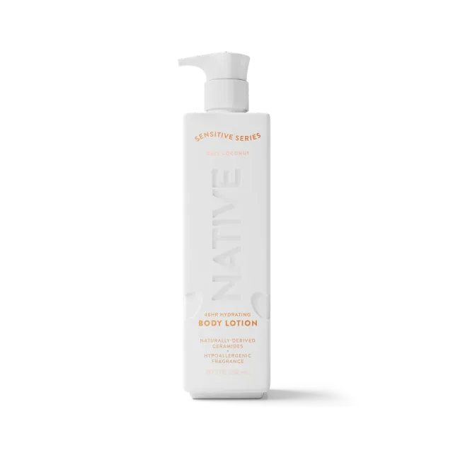 Native Sensitive Lait Corps Bare Coconut 18oz Hydratant