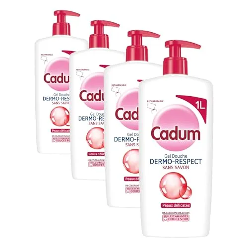 Bébé Cadum Dermo-Respect gel douche 1 L peaux sensibles