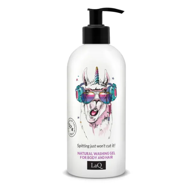 LaQ Lama gel douche et shampoing 2-en-1 fruits 300ml