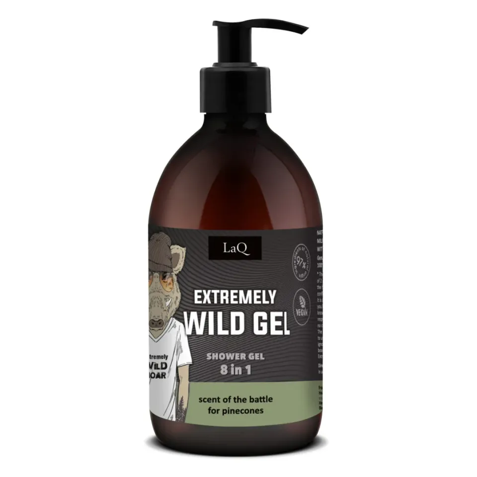 LaQ Extremely Wild gel douche 8en1 500 ml masculin