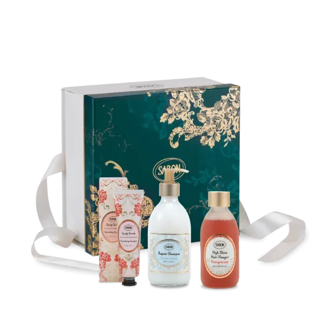 Sabon Routine coffret cheveux 3 soins jasmin grenade