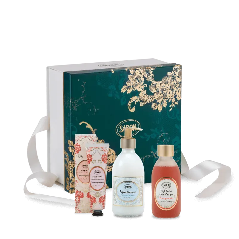 Sabon Routine coffret cheveux 3 soins jasmin grenade