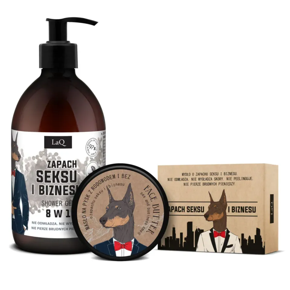 LaQ Sex and Business coffret homme gel beurre savon