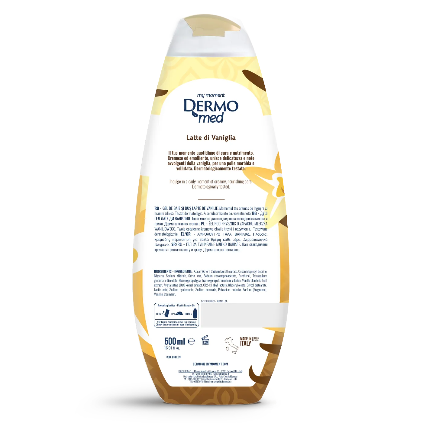 Dermomed YOU! Elegante Vanille gel douche lait de vanille