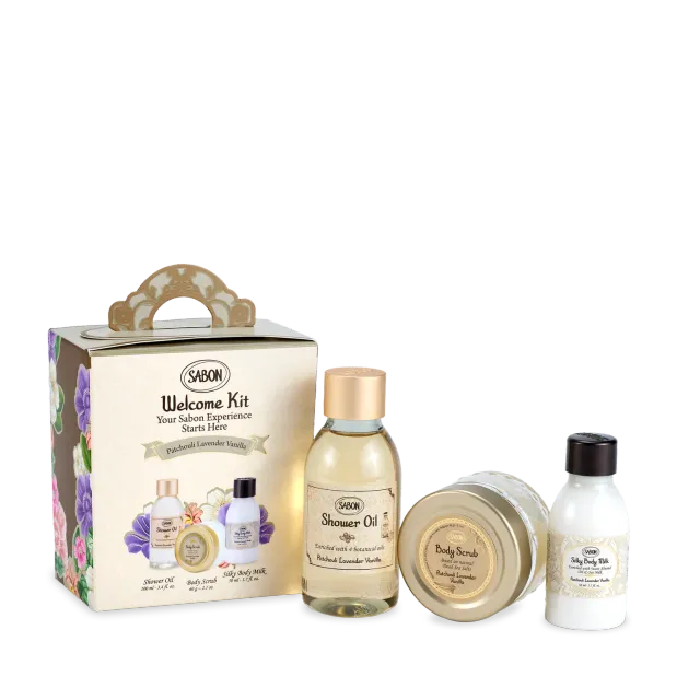 Sabon Patchouli Lavender Vanilla kit découverte voyage