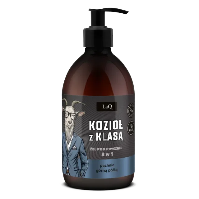 LaQ Goat gel douche homme 8 en 1 500 ml houblon