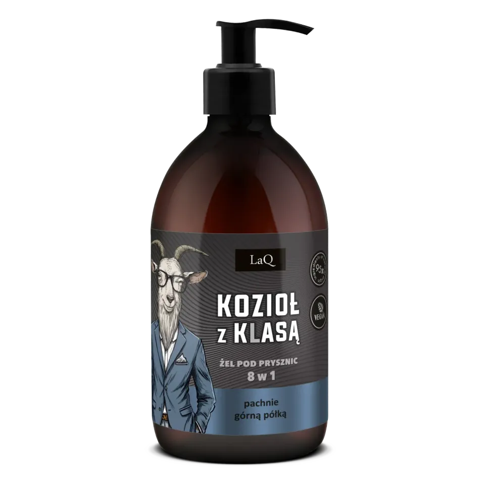 LaQ Goat gel douche homme 8 en 1 500 ml houblon