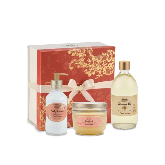 Sabon Citrus Blossom coffret corps 3 soins agrumes