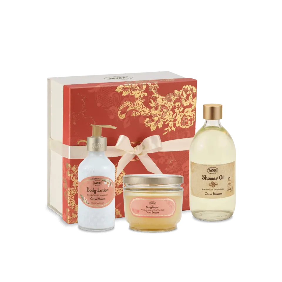 Sabon Citrus Blossom coffret corps 3 soins agrumes