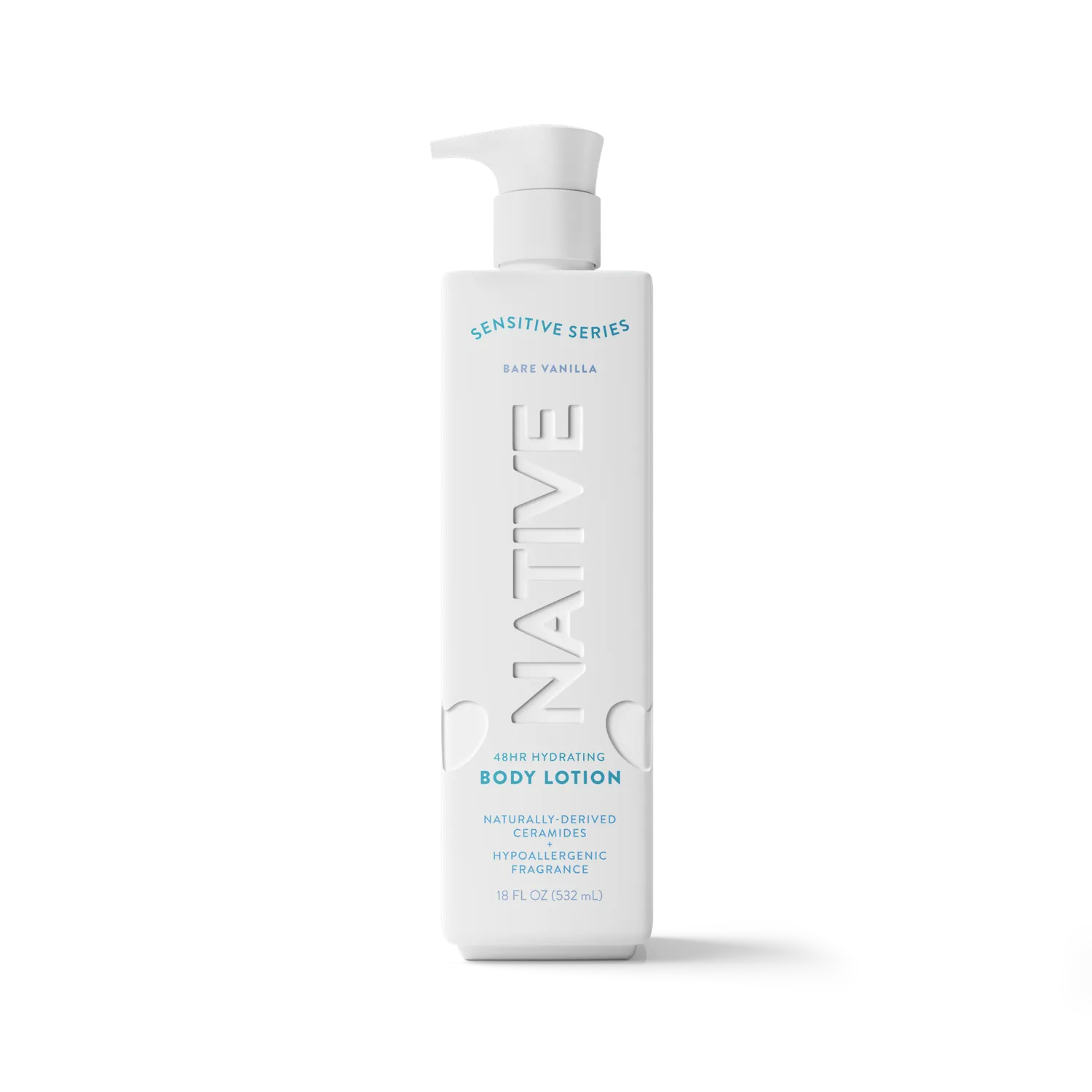Native Sensitive Lait Corps Bare Coconut 18oz Hydratant