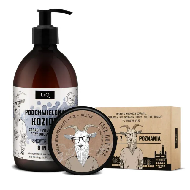 LaQ Kozioł coffret soin homme gel beurre savon houblon
