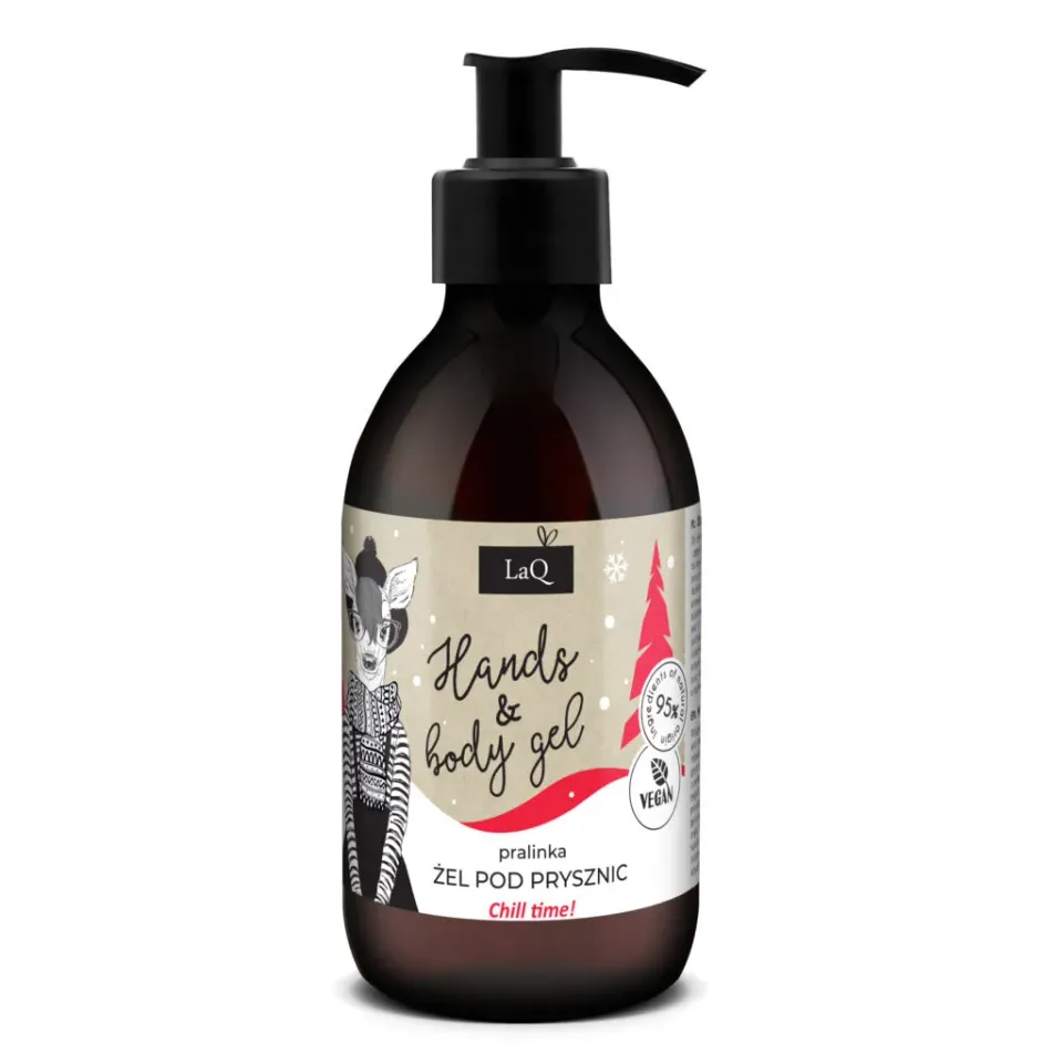 LaQ Praline gel douche corps 300 ml peau sèche