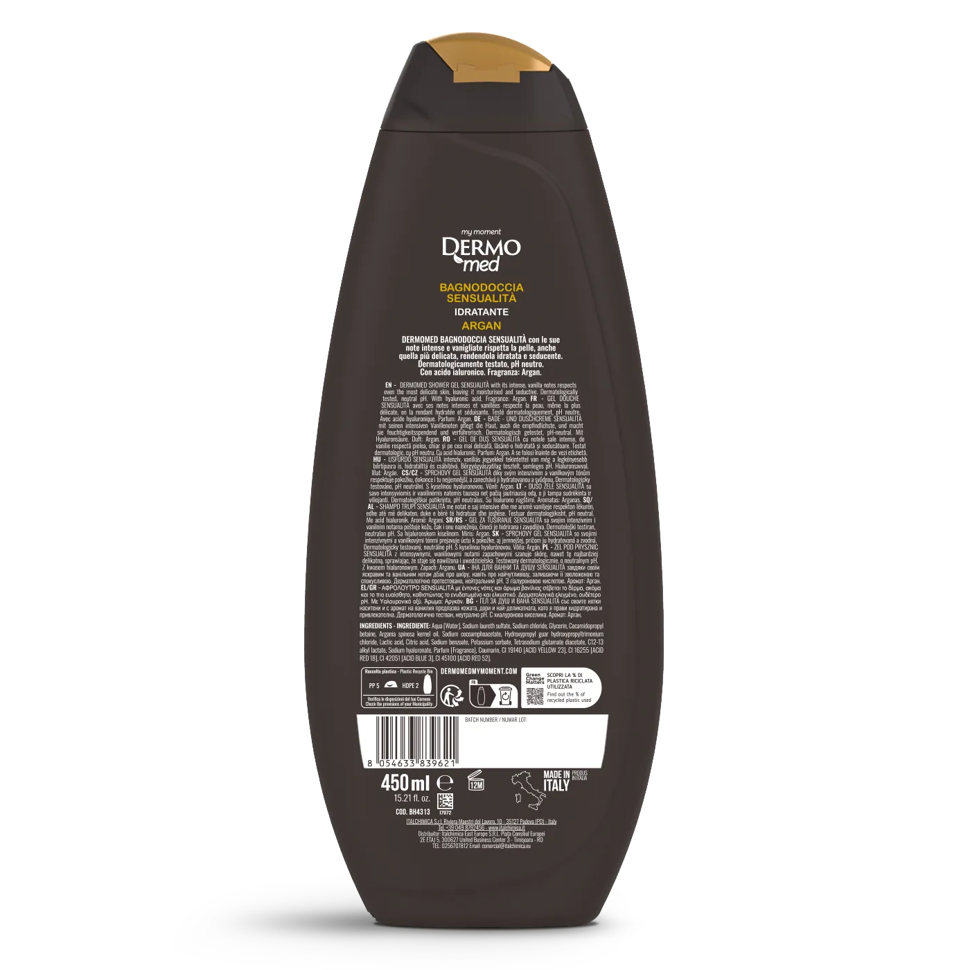 Dermomed Seducente gel douche argan hydratant