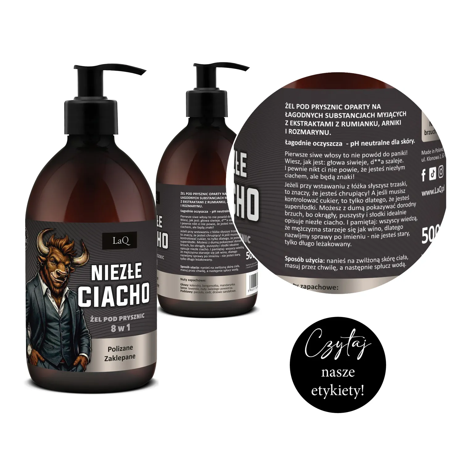 LaQ Ich Troje coffret homme 3 gels douche 500 ml cadeau