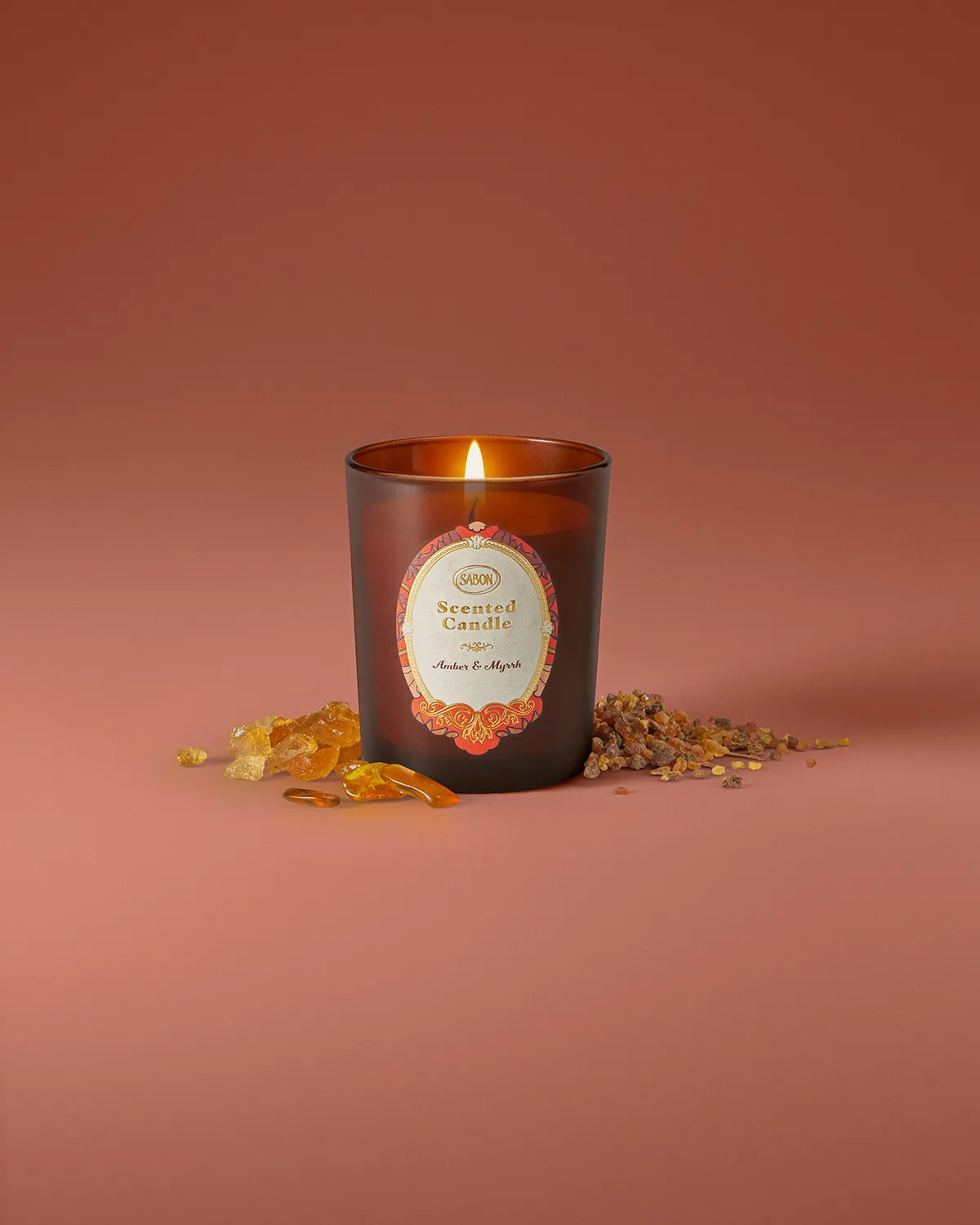 Sabon Amber Myrrh bougie parfumée 40 h