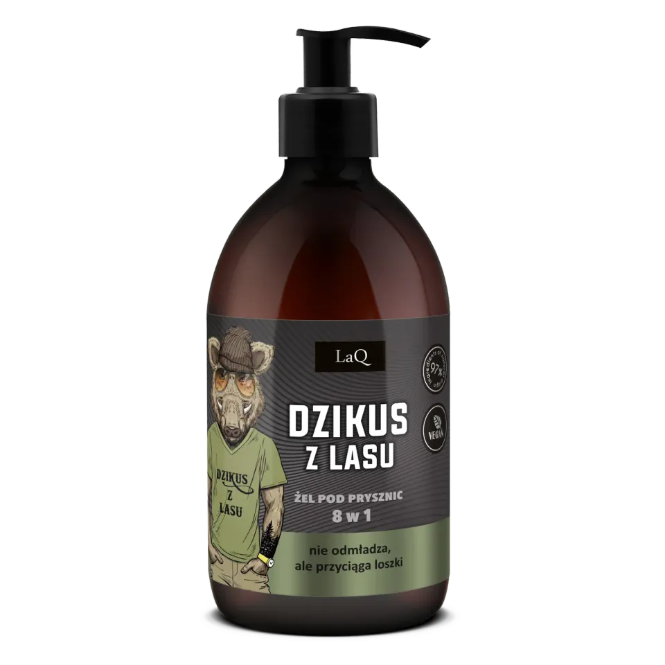 LaQ Wild Boar gel douche 500 ml parfum boisé homme