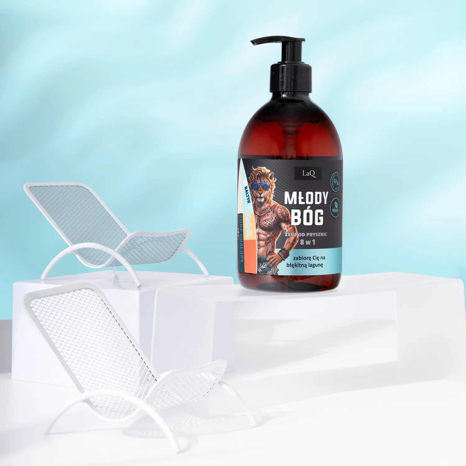 LaQ Młody Bóg gel douche homme 8-en-1 500ml agrumes
