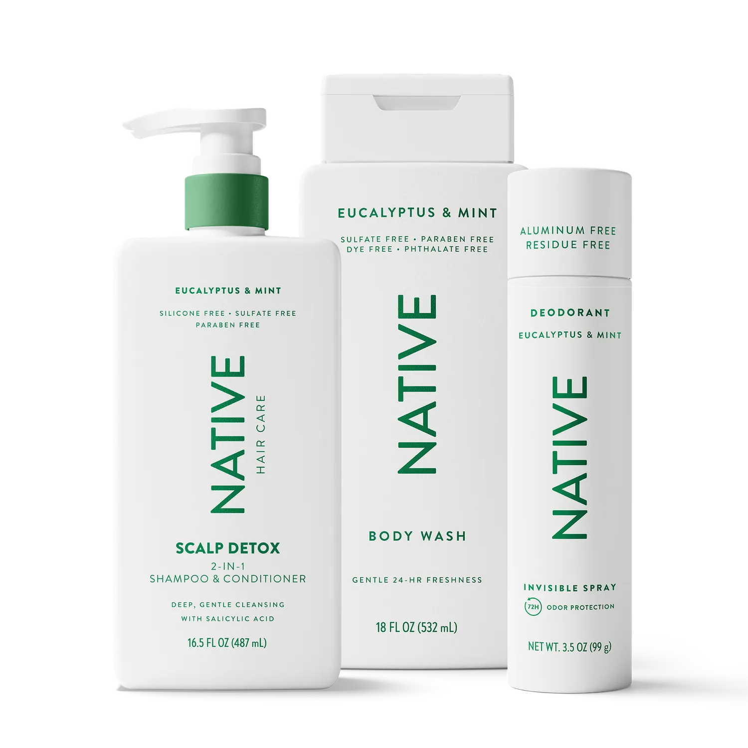 Native Fresh Start Trio coffret sel mer eucalyptus 3 pièces