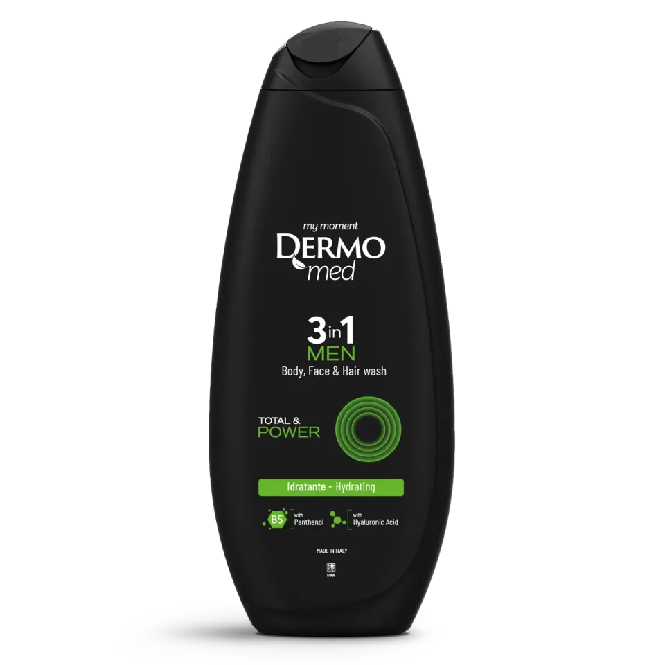 Dermomed Men Total & Power gel douche homme 3en1