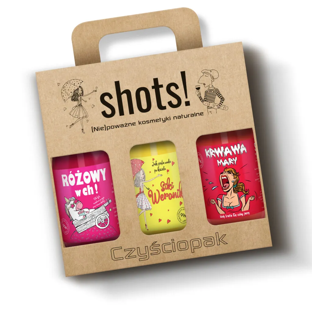 LaQ Shots Clean-Pack coffret 3 gels douche 3x500 ml femme