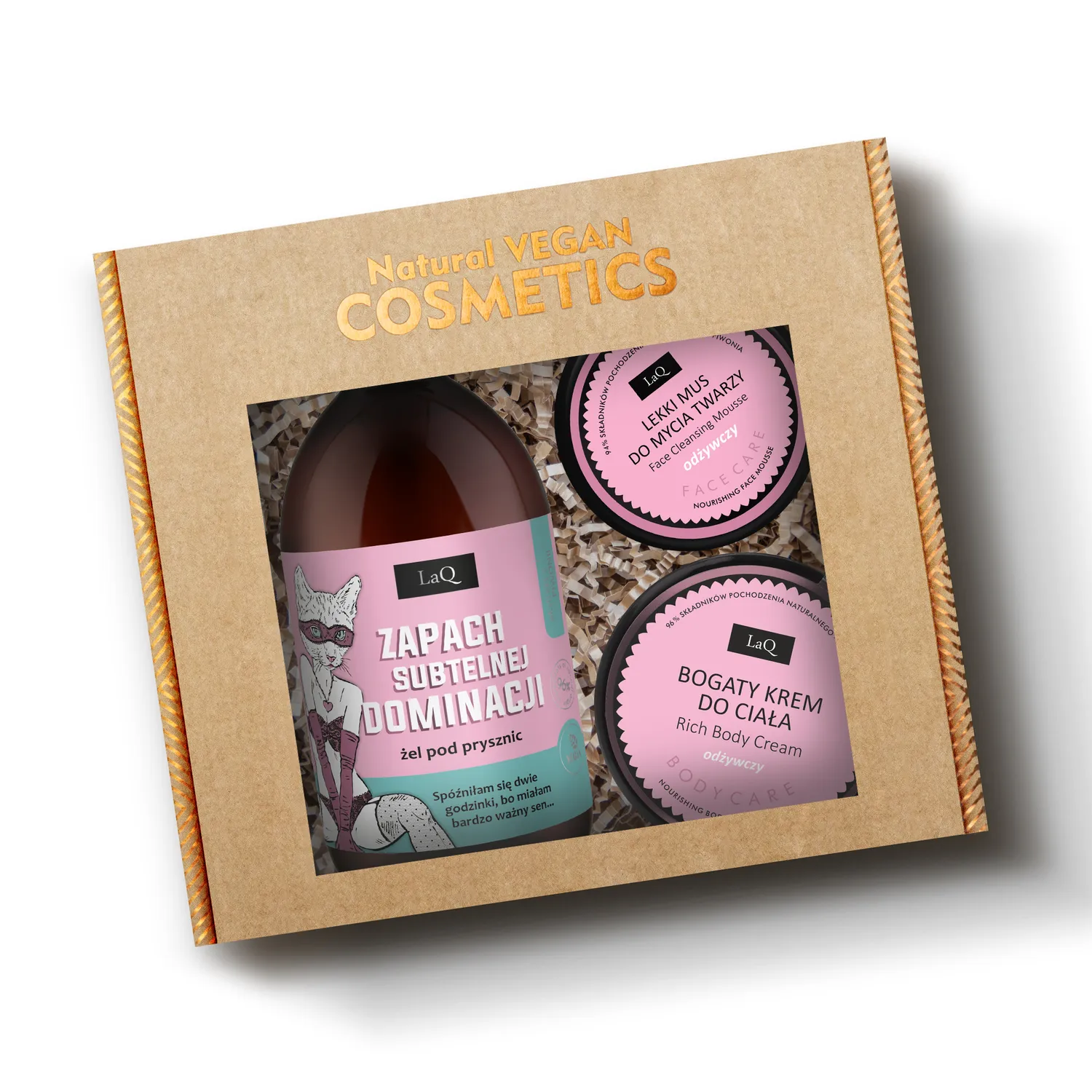 LaQ Peony coffret soin gel + crème + mousse visage
