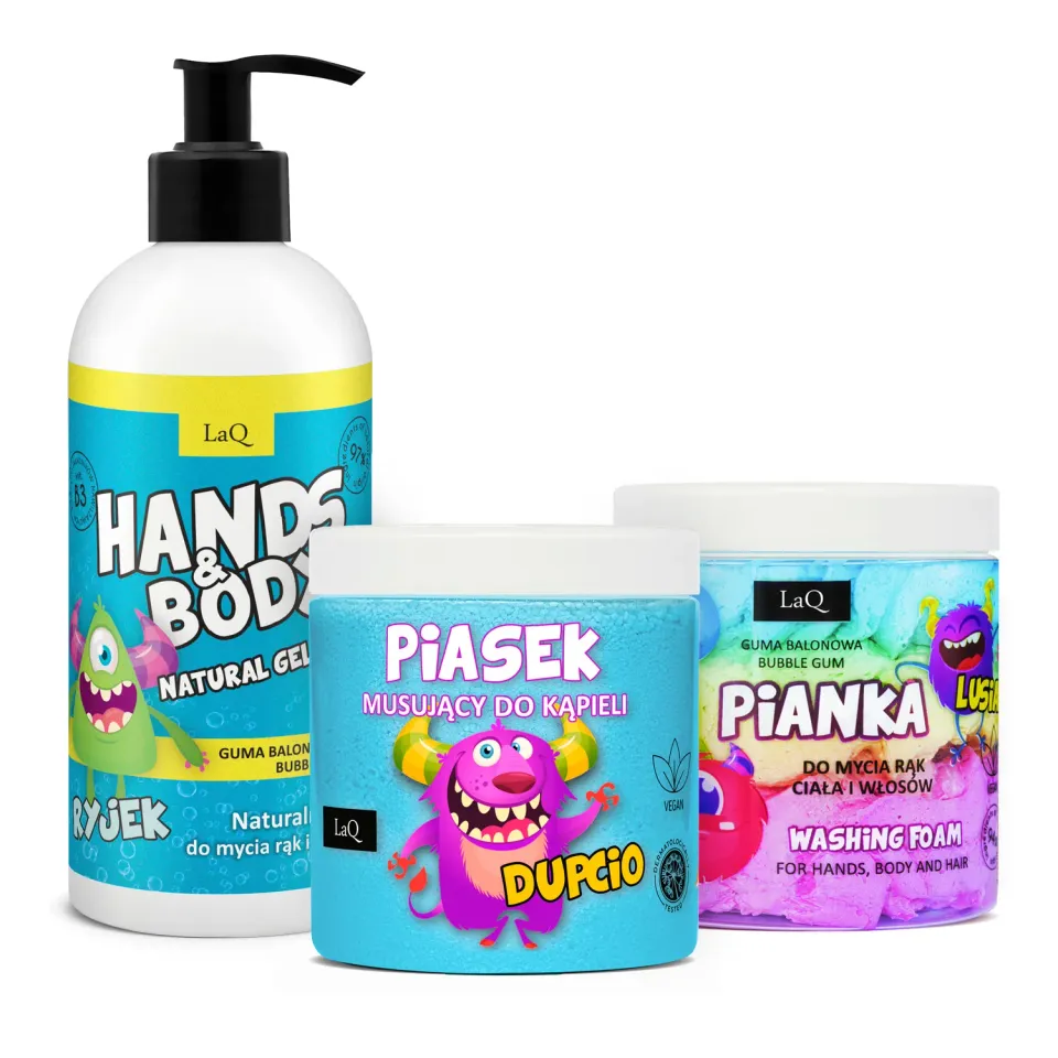 LaQ Bubble Patrol coffret enfant chewing-gum 3 pièces vegan