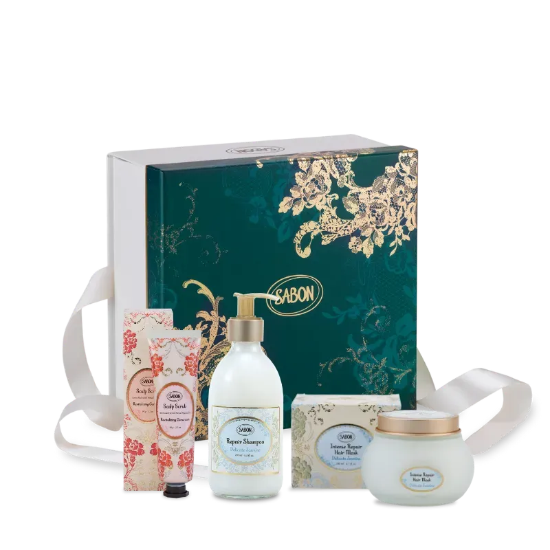 Sabon Delicate Jasmine coffret rituel cheveux 3 soins