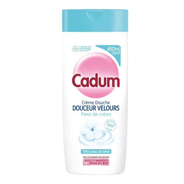 Bébé Cadum Douceur Velours crème douche 450 ml coton