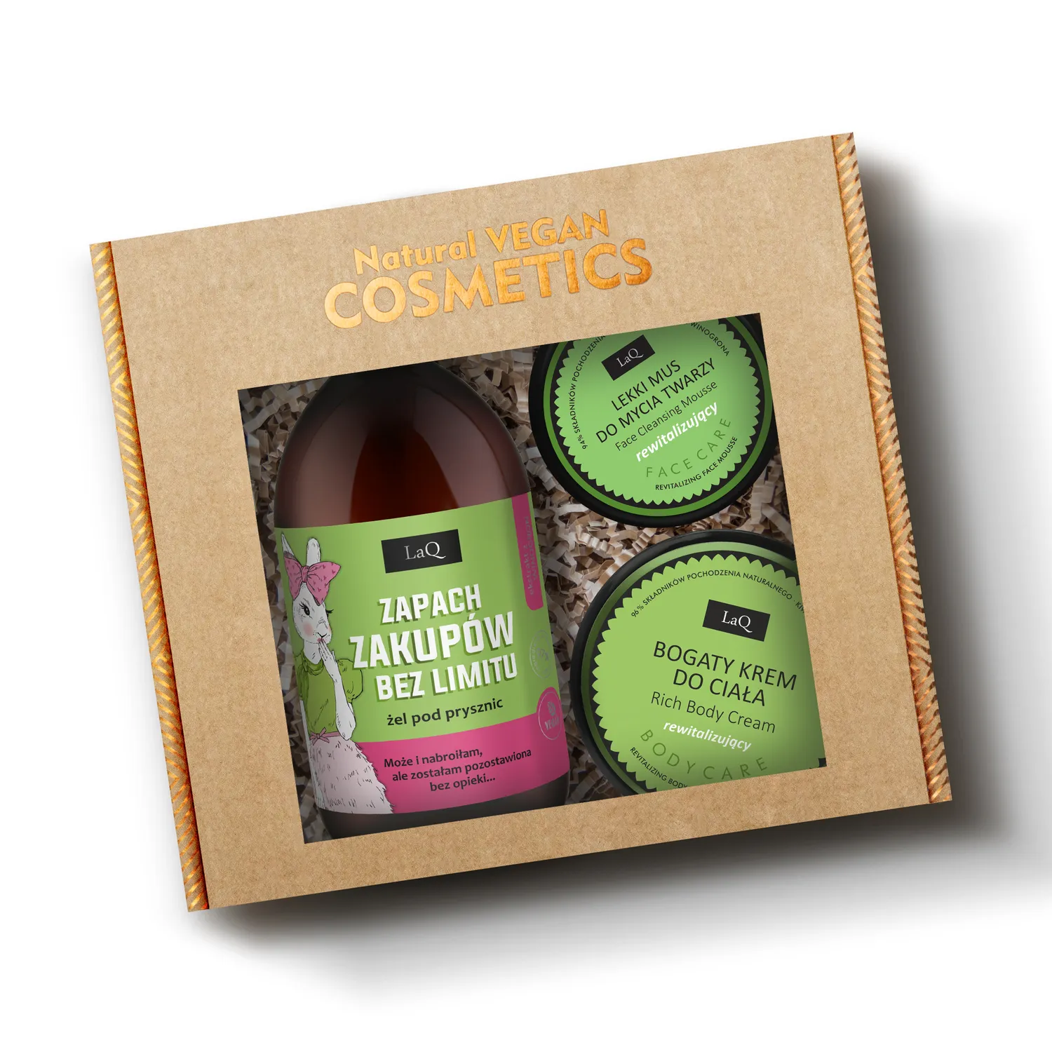 LaQ Kiwi Raisin coffret soin corps visage gel crème mousse