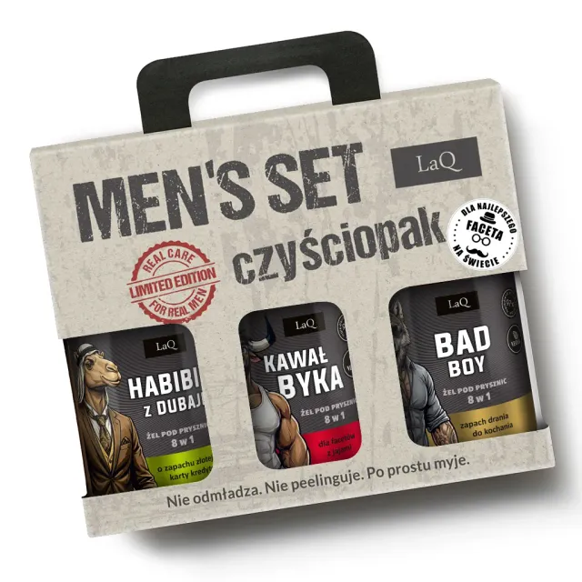 LaQ The Three of Them coffret gel douche homme 3x500 ml
