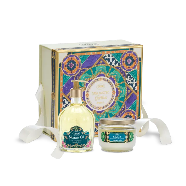 Sabon Coffret Duo Corps Majestic Gala huile et gommage