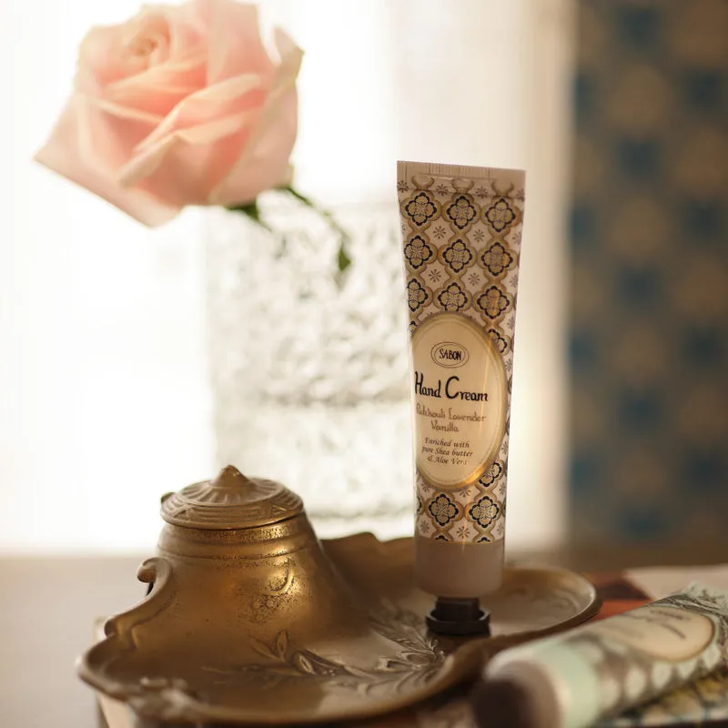 Sabon Patchouli Lavender Vanilla crème mains 30ml karité