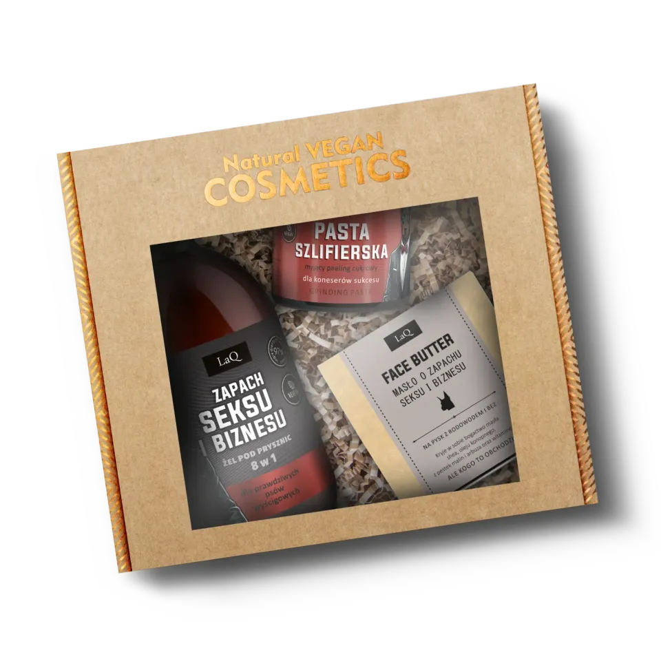 LaQ Zapach Seksu i Biznesu coffret homme gel + peeling + beurre
