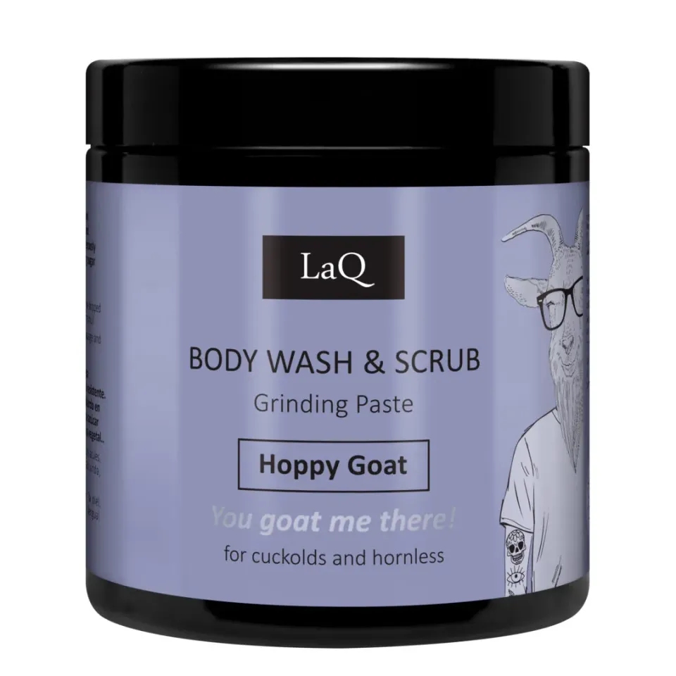 LaQ Hoppy Goat gommage sucre corps 220 g parfum frais