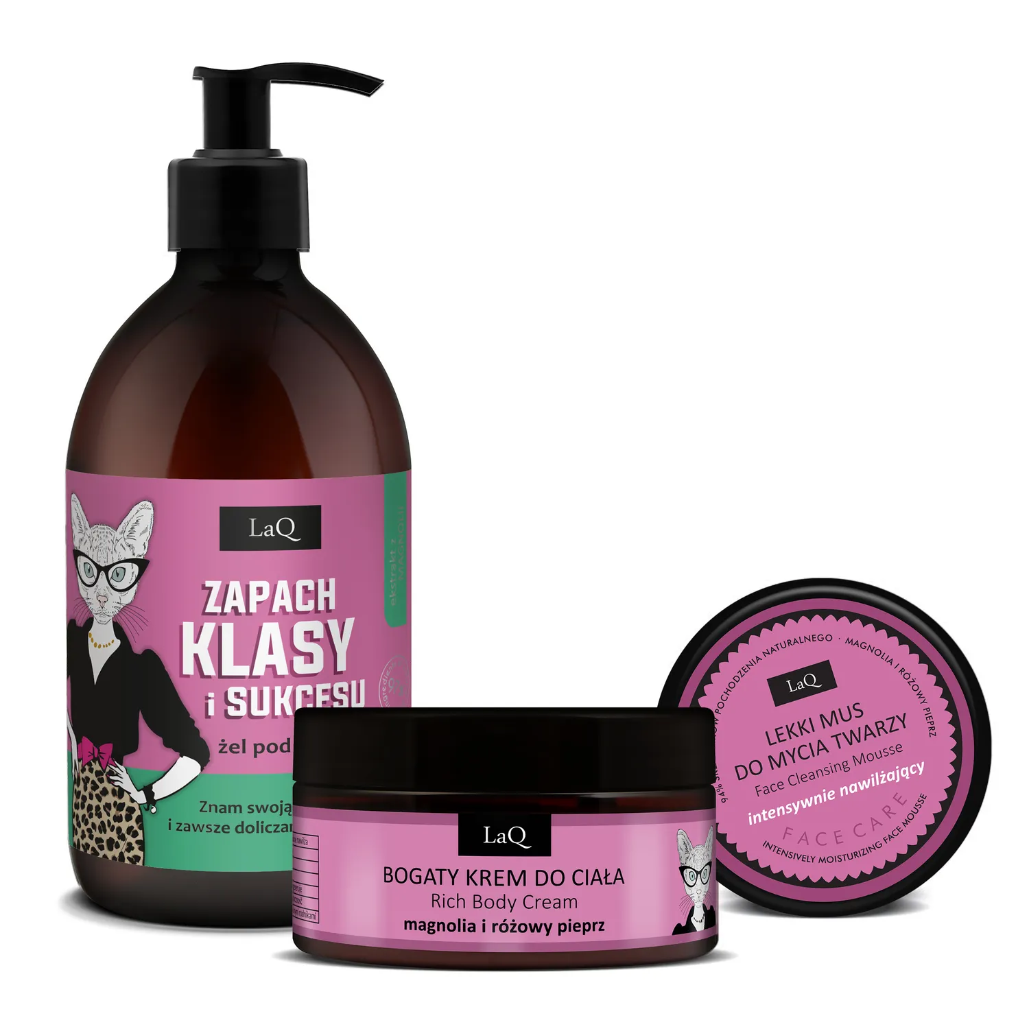 LaQ Magnolia Poivre Rose coffret corps visage 3 soins floral