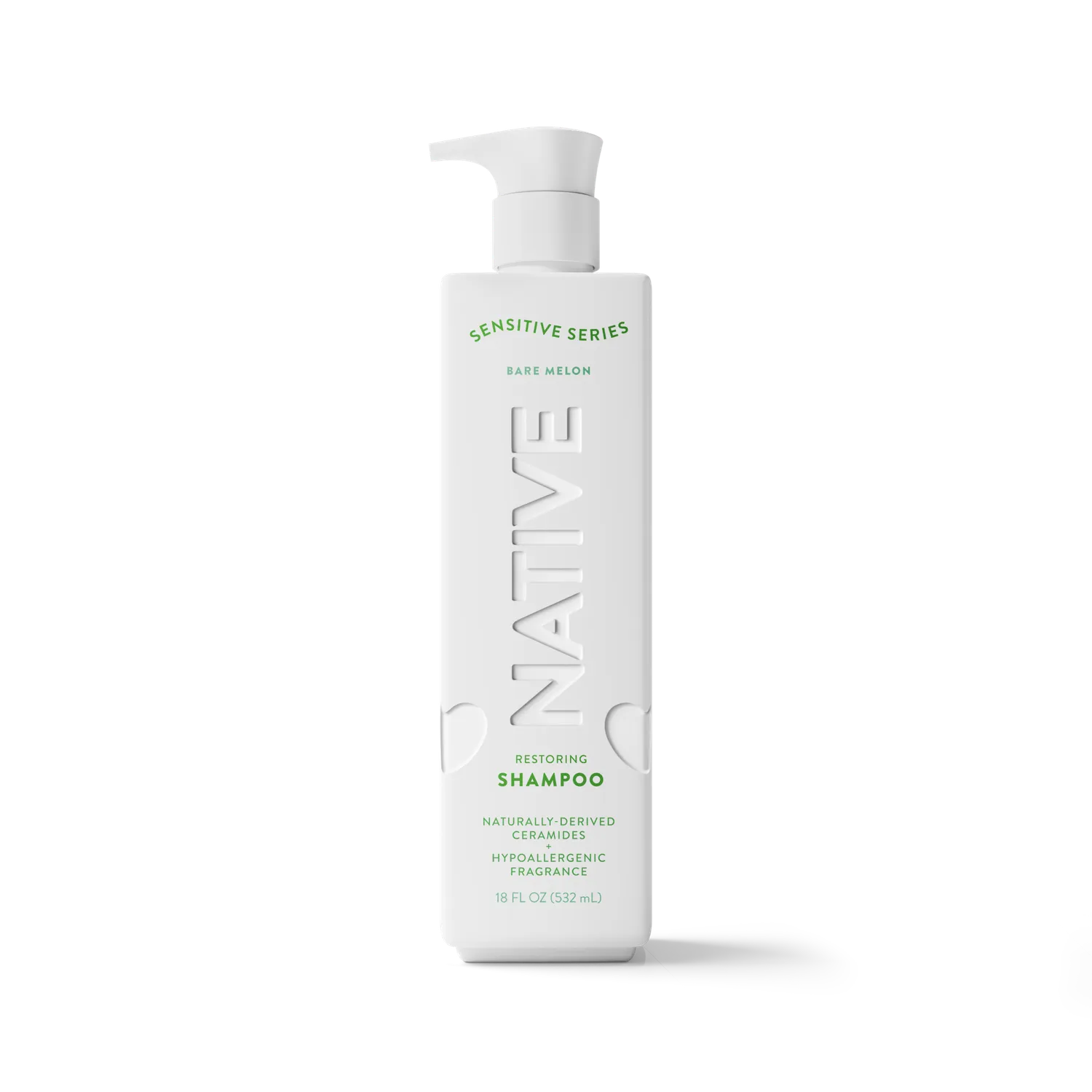 Native Sensitive shampoing vanille bare 18oz peau sensible