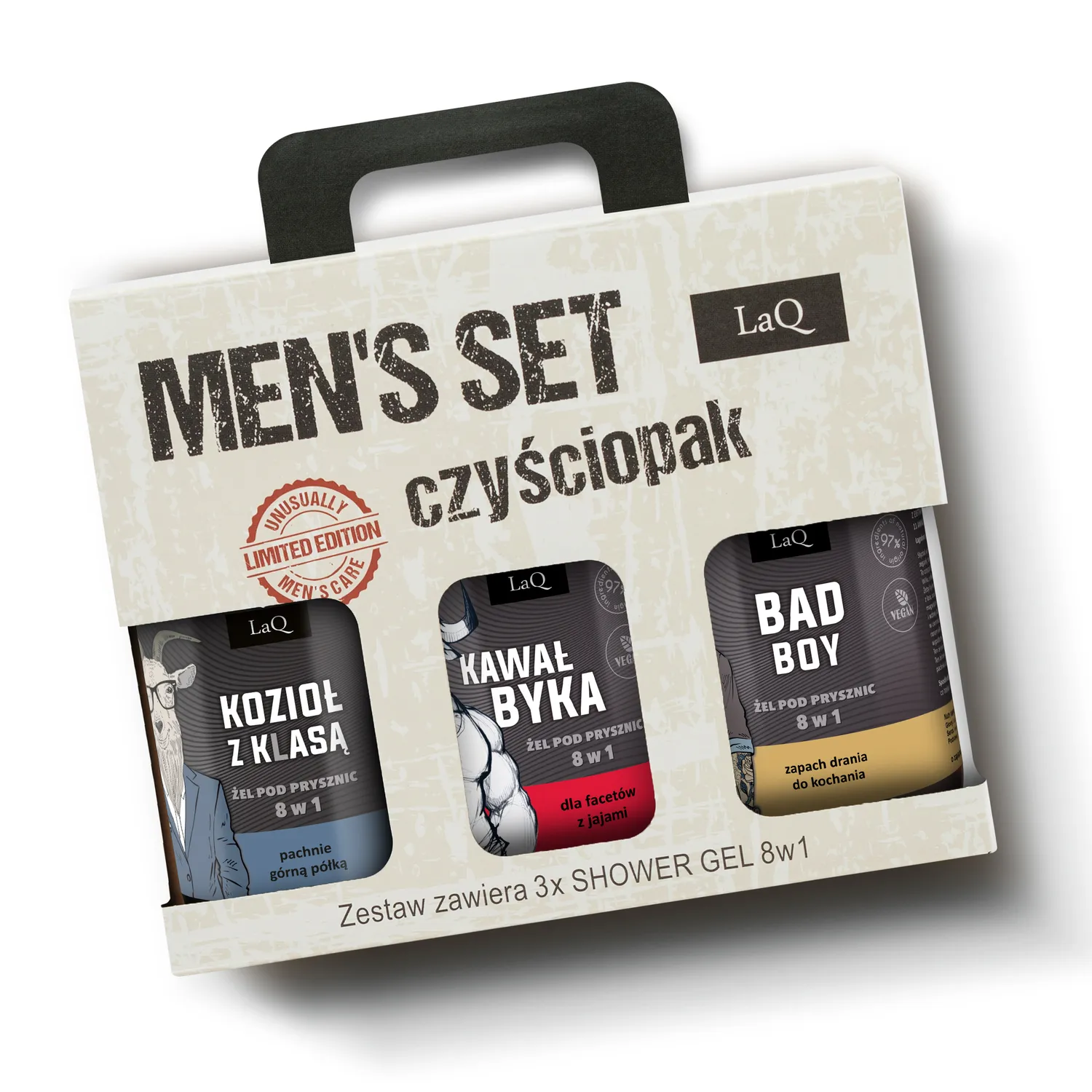 LaQ Ich Troje coffret 3 gels douche homme 500 ml