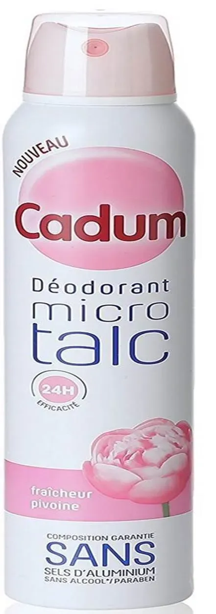 Cadum Micro Talc Pivoine déodorant atomiseur 200ml 48h